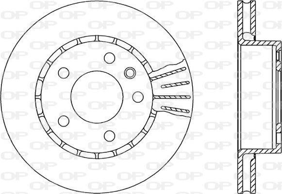 OPEN PARTS Тормозной диск BDR1407.20